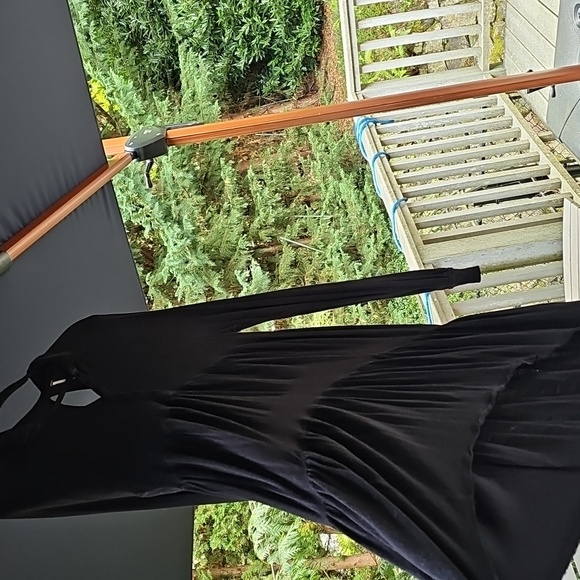 FREE PEOPLE TIERED TUNIC LONG DRESS IN BLACK - Picture 13 of 16